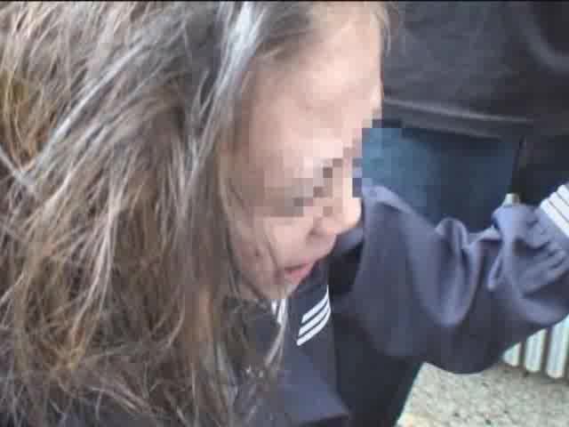 Cum at forehead in asian rape